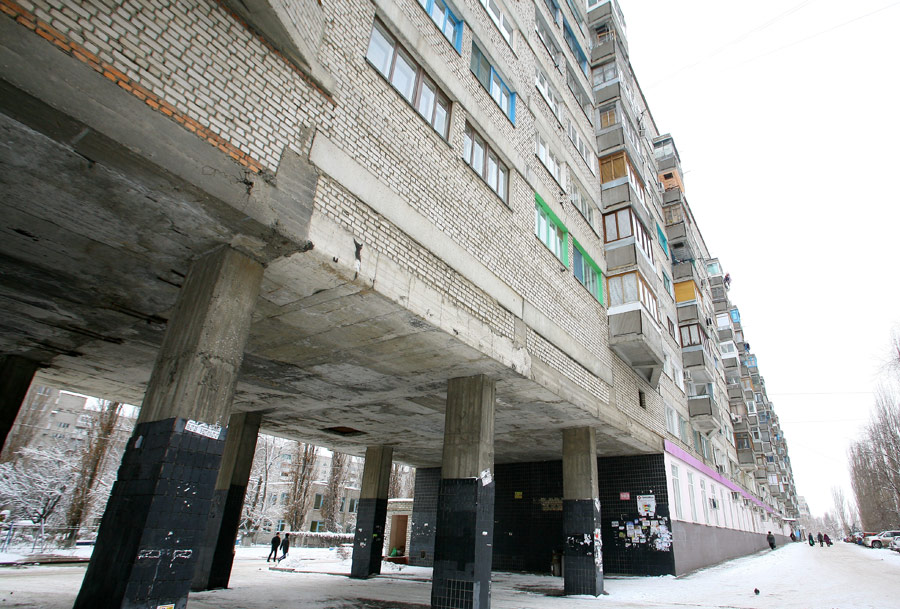 Самый длинный дом в мире находится в волгоградском микрорайоне Спартановка. © Дмитрий Рогулин/ИТАР-ТАСС