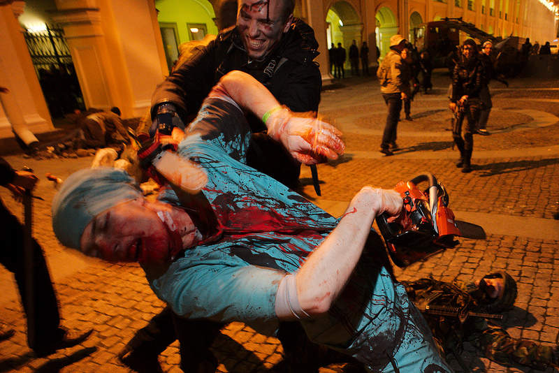 Zombie Walk in St. Petersburg / -  -