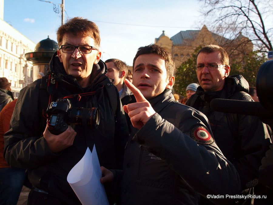 Рустем Адагамов и Ильтя Яшин на акции 
