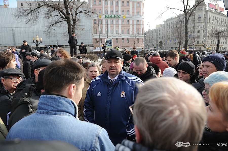 На Пушкинской площади призвали к бойкоту НТВ и «маршу миллионов»
