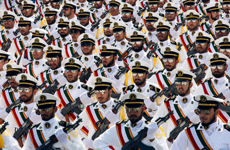 Морские пехотинцы иранской революционной гвардии. © Stringer/Reuters