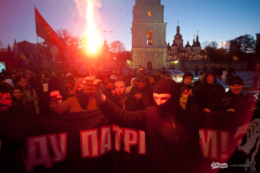 Марш националистов в Киеве. Фоторепортаж © Сергей Полежака/Ridus.ru