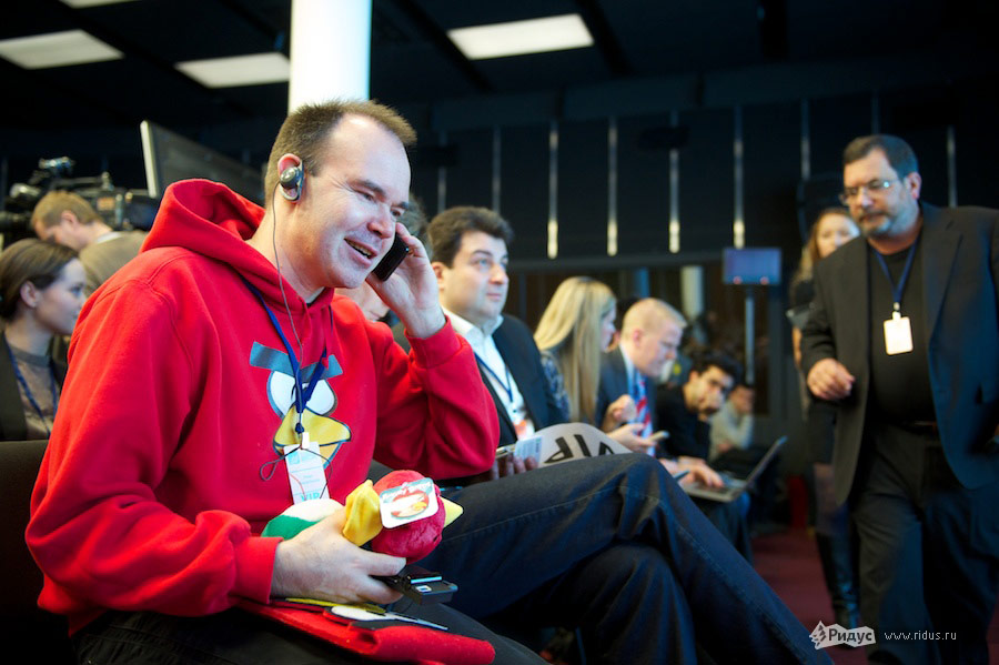 Автор игры Angry Birds Петер Вестербакана на Всероссийском молодежном инновационном конвенте. © Антон Белицкий/Ridus.ru