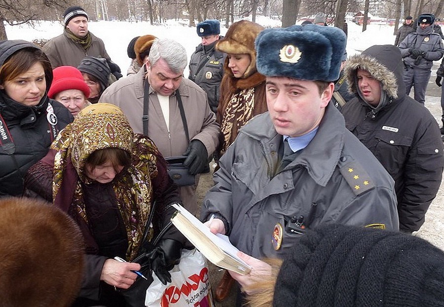 23 марта в Москве прошел пикет, посвященный строительству Северо-Западной хорды в Москве
