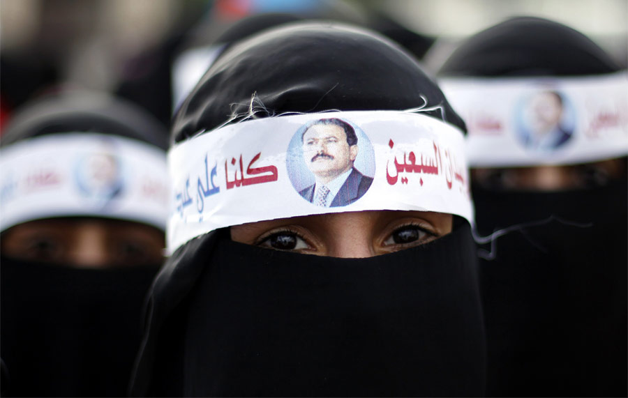 Женщины, поддерживающие Салеха, на митинге в Сане. © Khaled Abdullah/Reuters