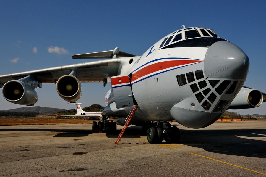 Ил-76 авиакомпании Air Koryo в аэропорту Пхеньян