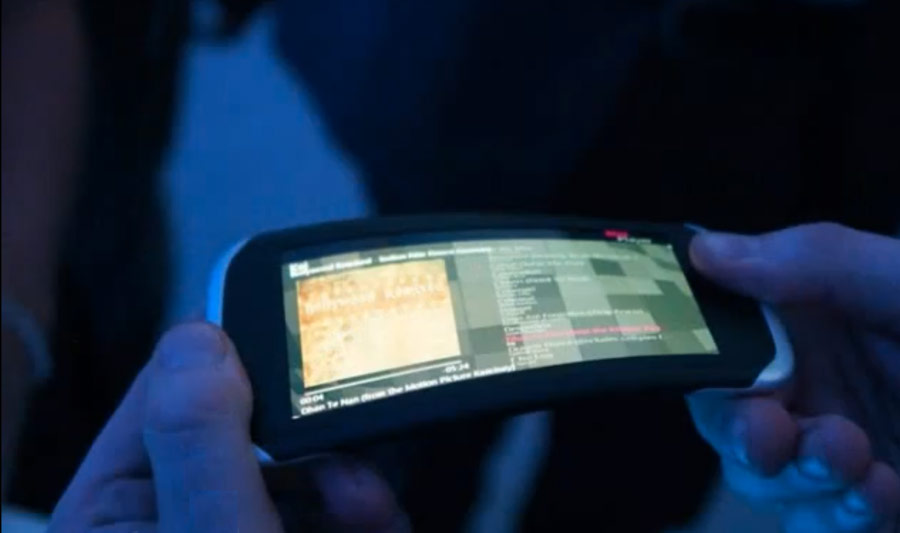 Прототип планшета Nokia с гибким дисплеем. Кадр из видеоролика Youtube. © zhestynet