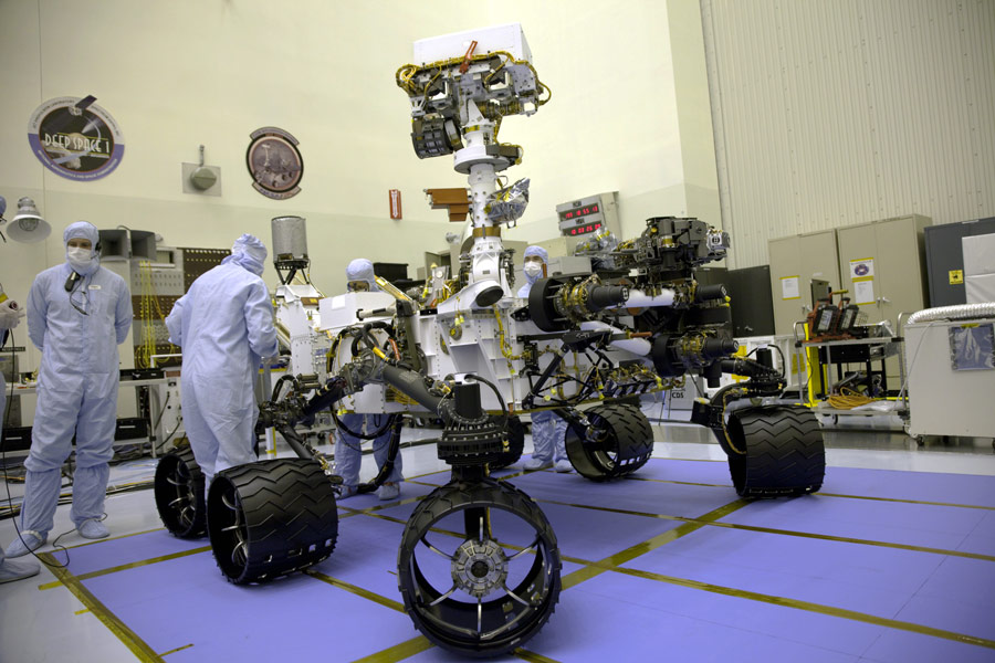 Марсоход Curiosity, который отправят искать жизнь на Марсе. © NASA/nasa.gov