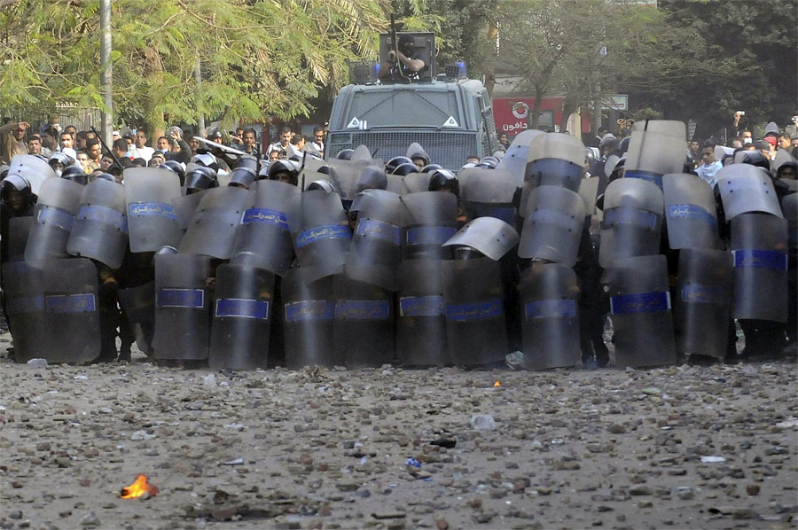 Египетская полиция на площади Тахрир в Каире. © Mohamed Abd El-Ghany