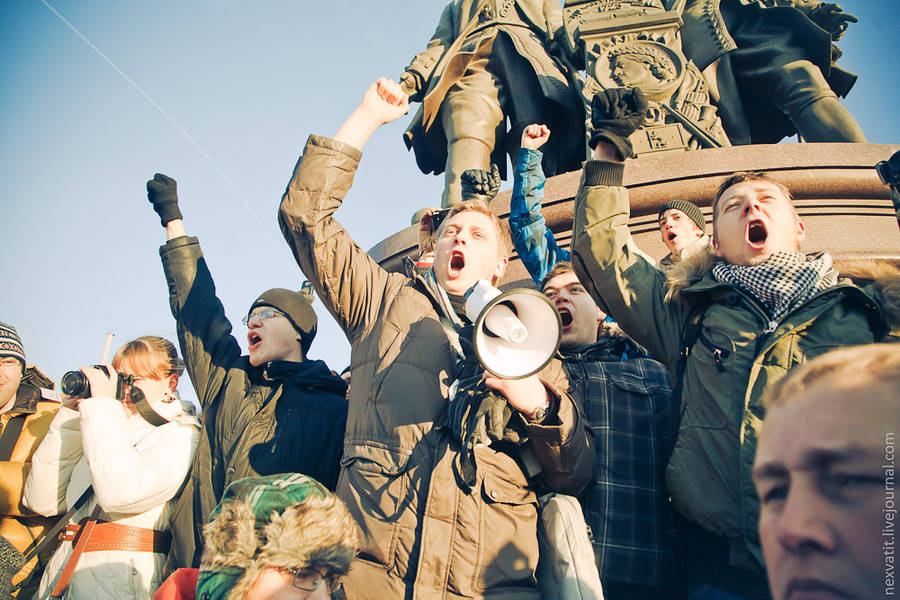 Митинг на площади Труда в Екатеринбурге 10 декабря 2011 года © Клейменов Иван