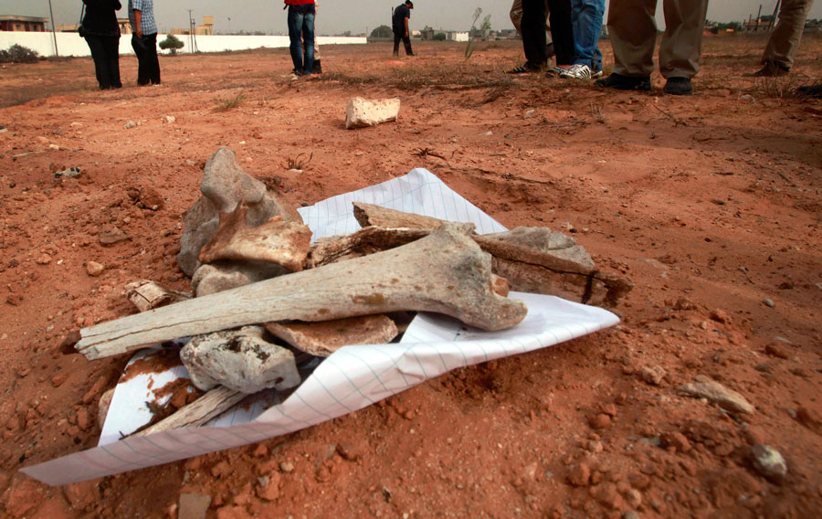 Останки найденного массового захоронения в Ливии. © Suhaib Salem/Reuters