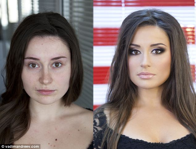 Russian make-up artist Vadim Andreev says he can give any woman a cover girl transformation by simply using cosmetics