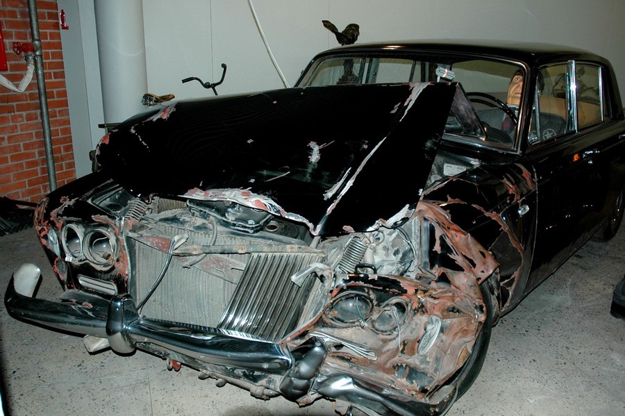 Лимузин Брежнева Royce Silwer Shadow в музее ретро-автомобилей в Риге