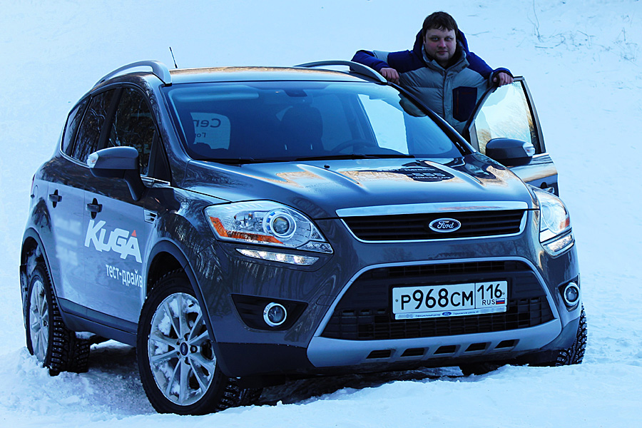 Солнечное и морозное утро – самое подходящее время, чтобы отправиться в пригород, и протестировать новую модель Ford Kuga.