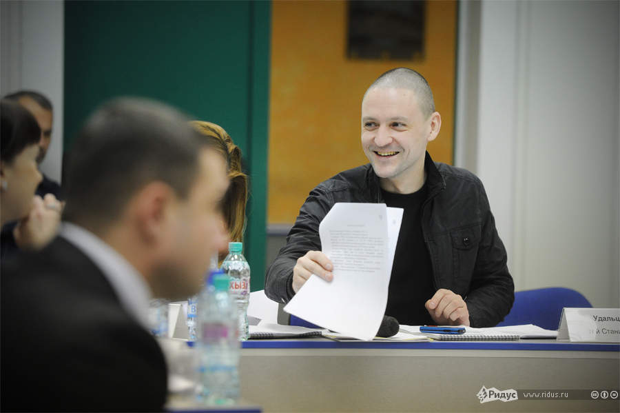 Сергей Удальцов на заседании Координационного совета оппозиции. © Антон Белицкий/Ridus.ru