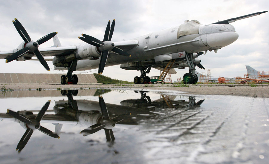 Самолет-ракетоносец Ту-95МС. © ИТАР-ТАСС/ Марина Лысцева