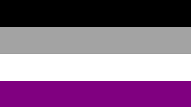 Флаг движения асексуалов