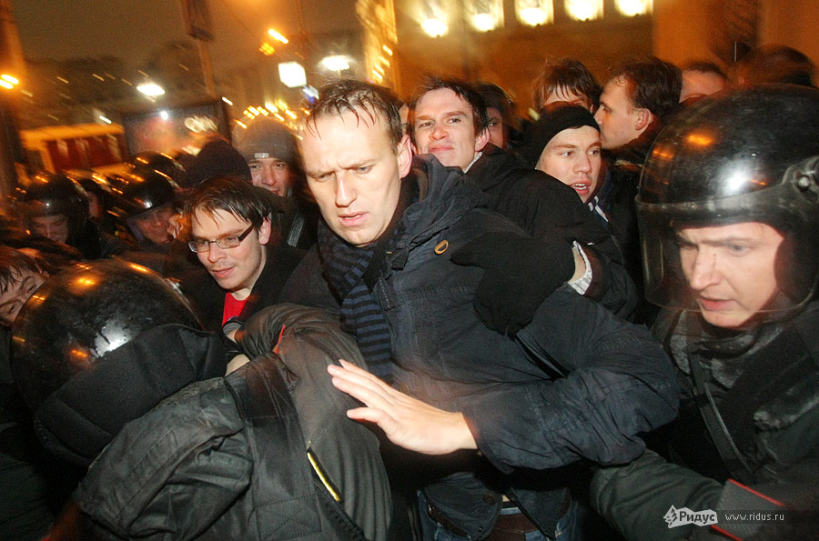 Задержание Алексея Навального. © Антон Тушин/Ridus.ru