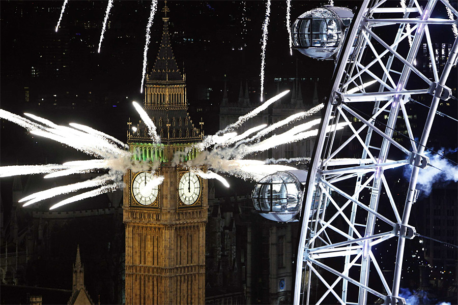 Фейерверки в Лондоне. © Finbarr O'Reilly/Reuters