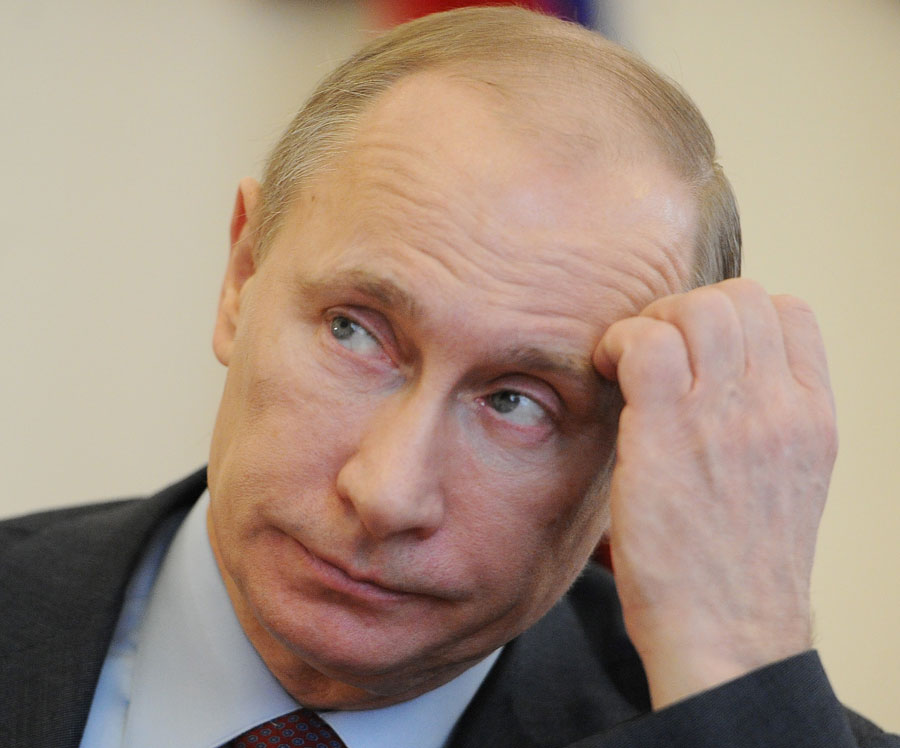 Владимир Путин, кандидат в президенты РФ. © Александра Мудрац/ИТАР-ТАСС