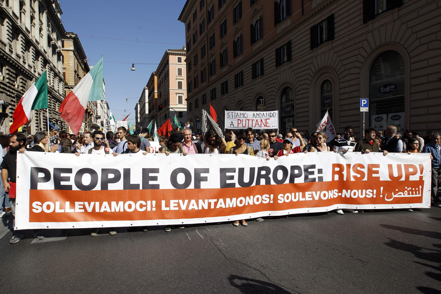 Уличное шествие в Риме. © Max Rossi/Reuters