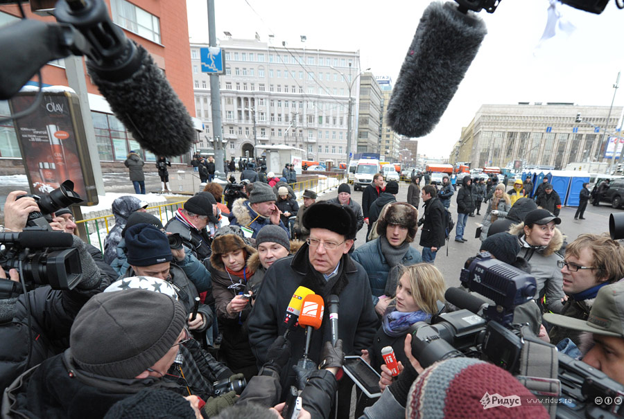 Алексей Кудрин на митинге «За честные выборы» 24 декабря 2011 года. © Антон Тушин/Ridus.ru