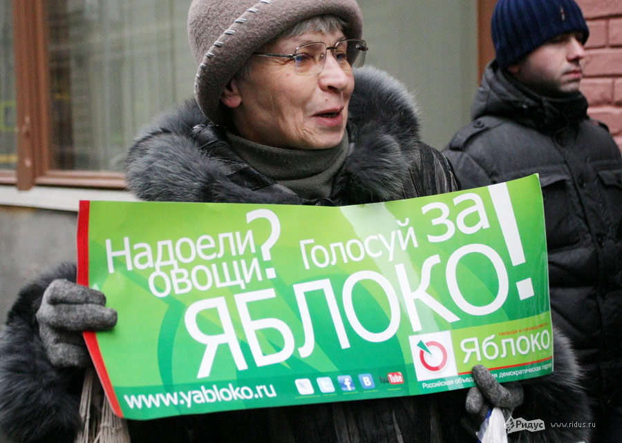 Активистка партии «Яблоко»© Антон Тушин/Ridus.ru