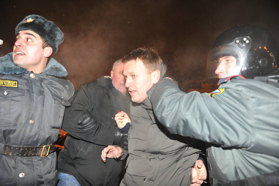 Задержание Алексея Навального на Пушкинской площади в Москве. © Александр Уткин/РИА Новости