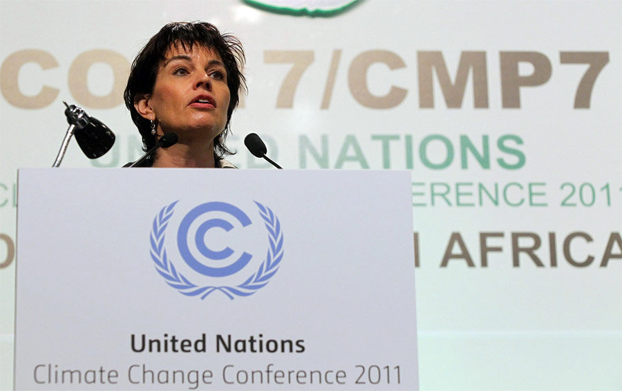 Глава министерства по окружающей среде Швейцарии Дорис Лейтхард на конференции в Дурбане. © Mike Hutchings/Reuters