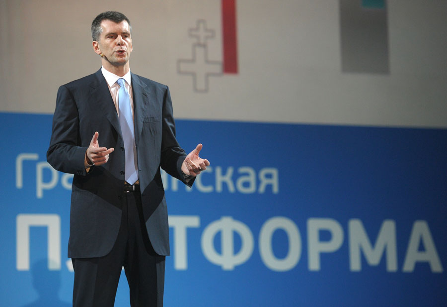 Prohorov visszatért a politikába