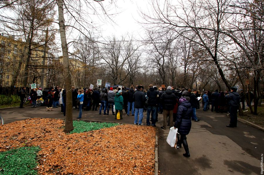 митинг в защиту сада Травникова