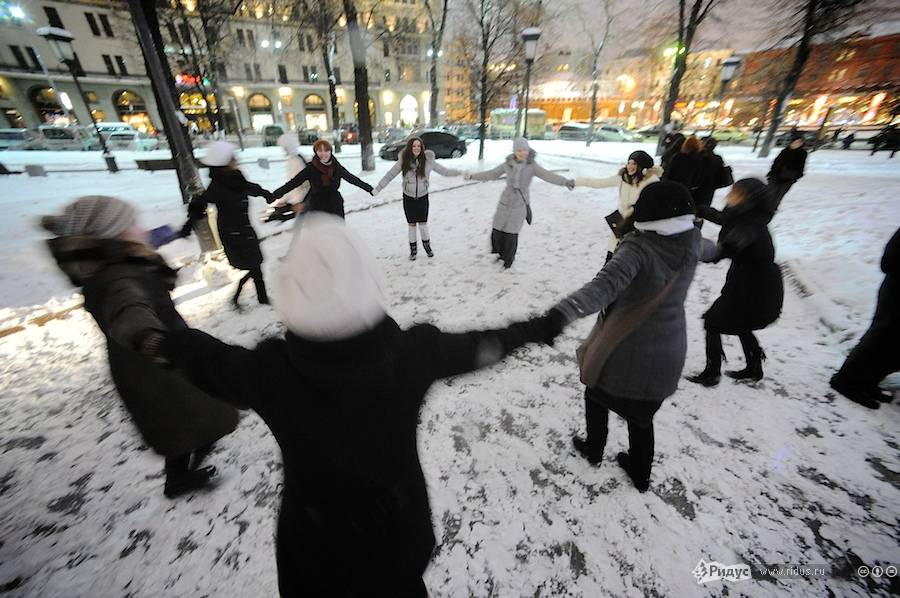 Торжество по случаю празднования Хануки в Москве 26 декабря 2011 года. © Антон Белицкий/Ridus.ru