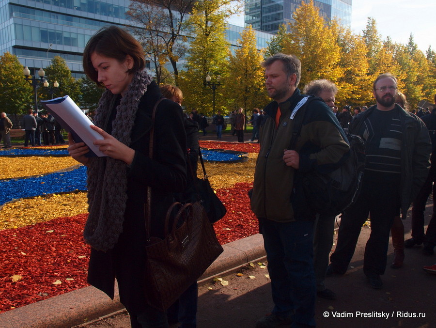 Митинг в поддержку выборов в Координационный совет оппозиции. Трубная площадь. Москва. © Vadim Preslitsky