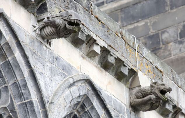 During refurbishment in the early 1990's, Paisley Abbey's many gargoyles had to be taken down and replaced because they had crumbled and were in very bad condition