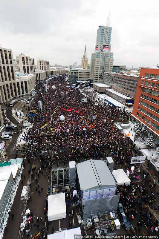 Митинг «За честные выборы» на проспекте Сахарова в Москве 24 декабря 2011 года. © Илья Варламов/Ridus.ru