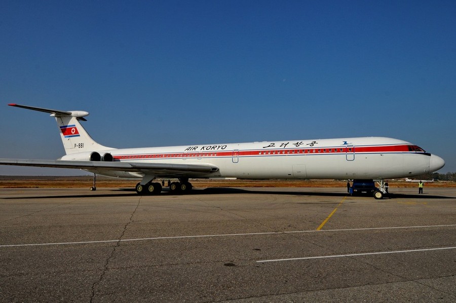 Ил-62 авиакомпании Air Koryo в аэропорту Пхеньян