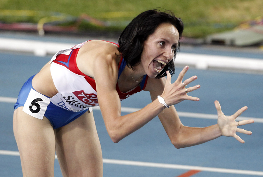 Мария Савинова, золотой призер чемпионата мира по легкой атлетике. © Reuters/KIM KYUNG-HOON