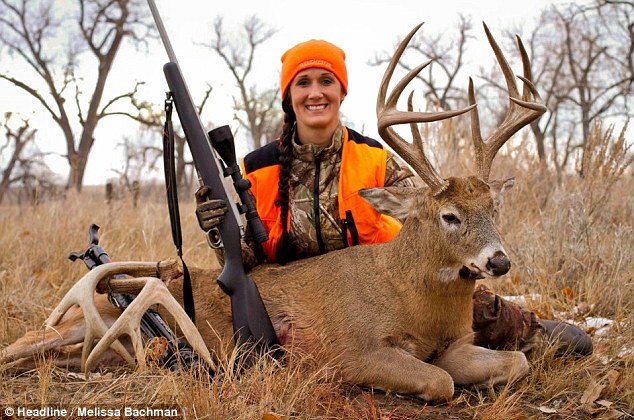 Hardcore huntress: Bachman says she has been hunting since she was a small child