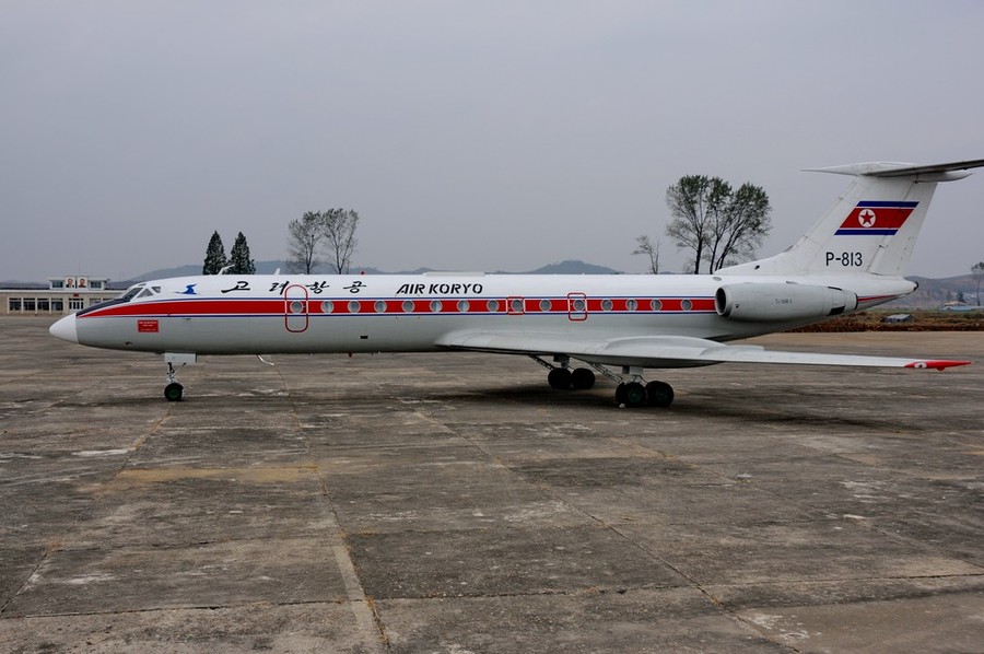 Ту-134 авиакомпании Air Koryo в аэропорту Хамхын