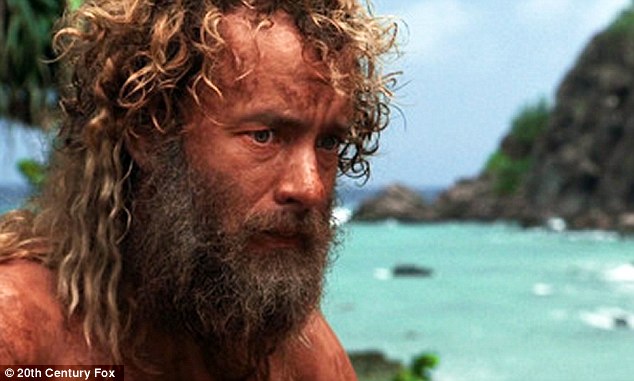 Rescued: While Tom Hanks' character suffered a lot in Castaway, he was not troubled by an eye infection