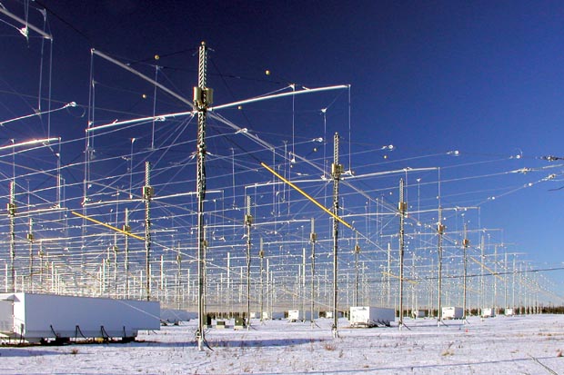 Антенны установки HAARP для исследования ионосферы Земли. © haarp.alaska.edu