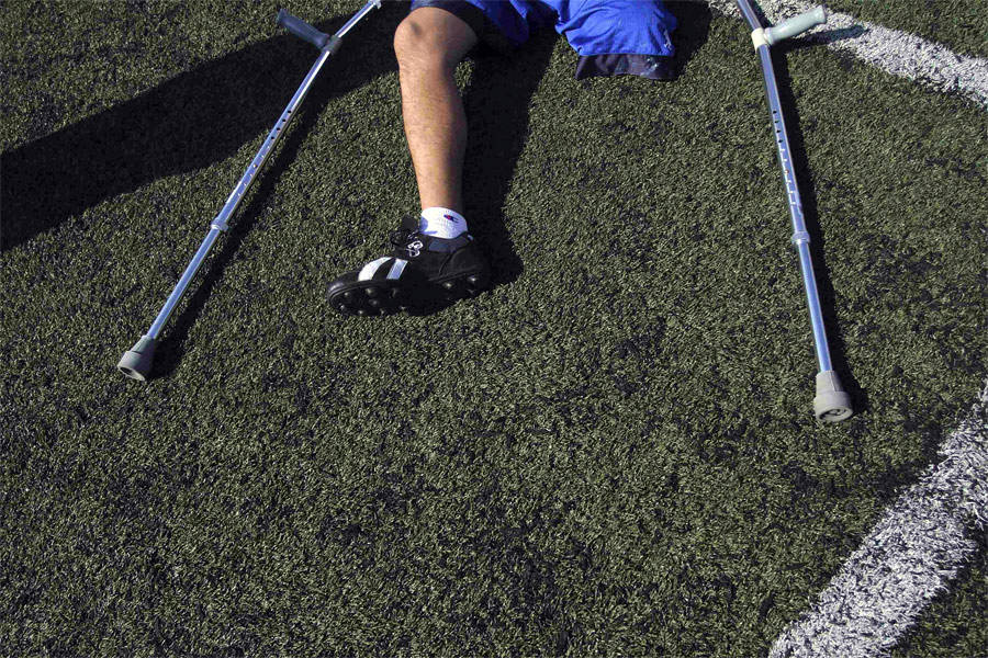 Тренировка мексиканских спортсменов перед Чемпионатом мира по футболу среди людей с ампутированными конечностями. © Reuters