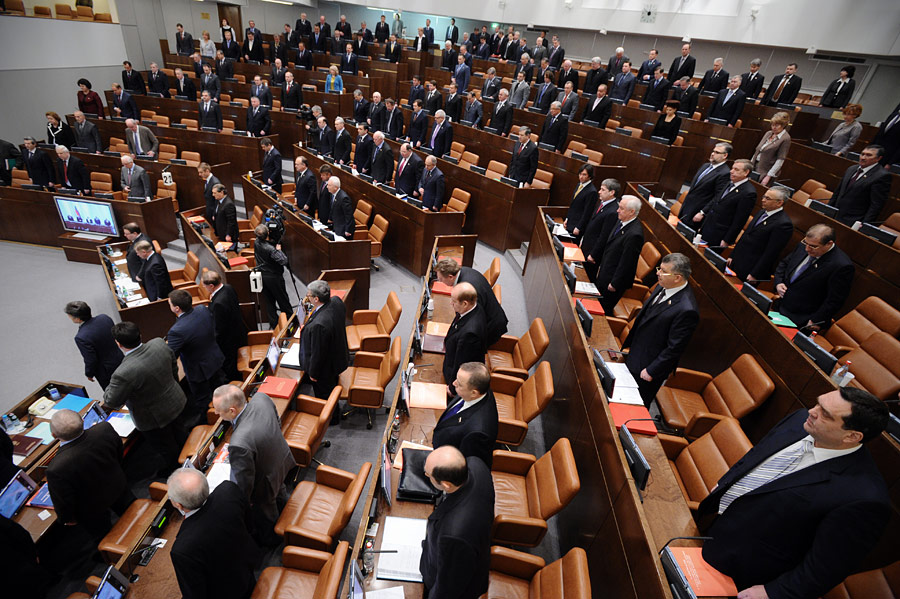 Сенаторы во время заседания Совета Федерации. © Станислав Красильников/ИТАР-ТАСС