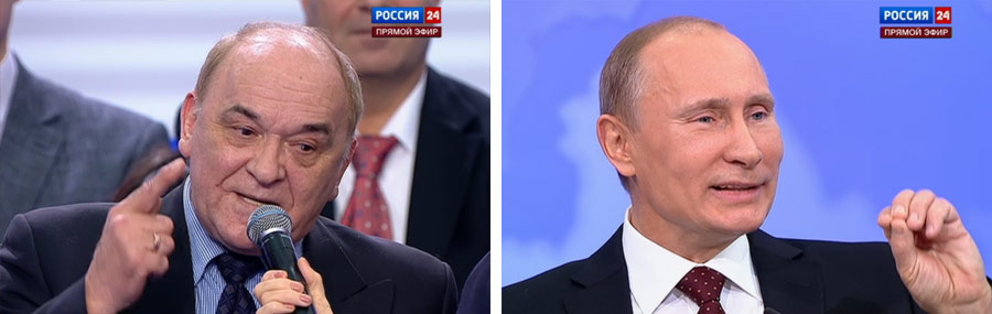 Владимир Путин в десятый раз проводит «прямую линию». Мы ведем прямую трансляцию. Пост обновляется!