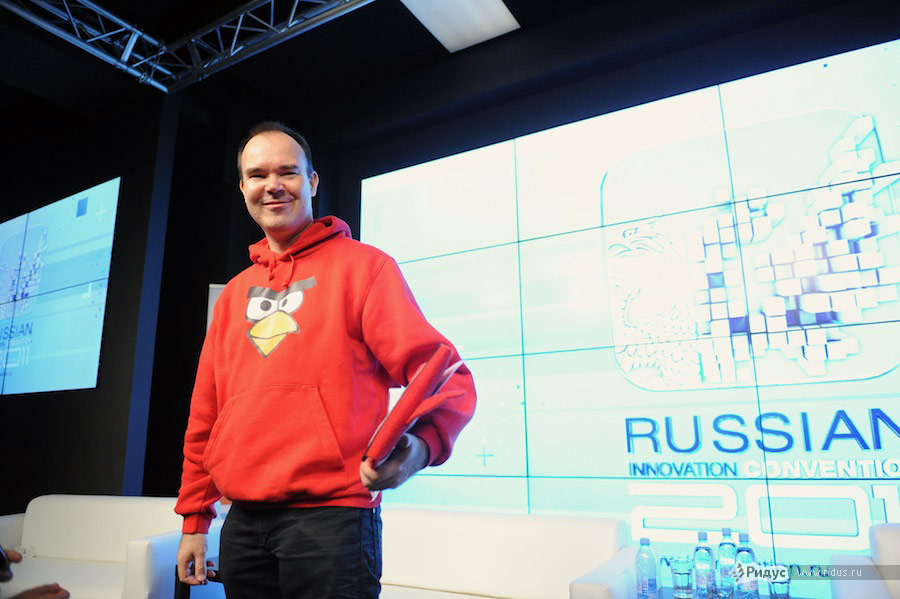 Автор игры Angry Birds Петер Вестербакана на Всероссийском молодежном инновационном конвенте. © Антон Белицкий/Ridus.ru