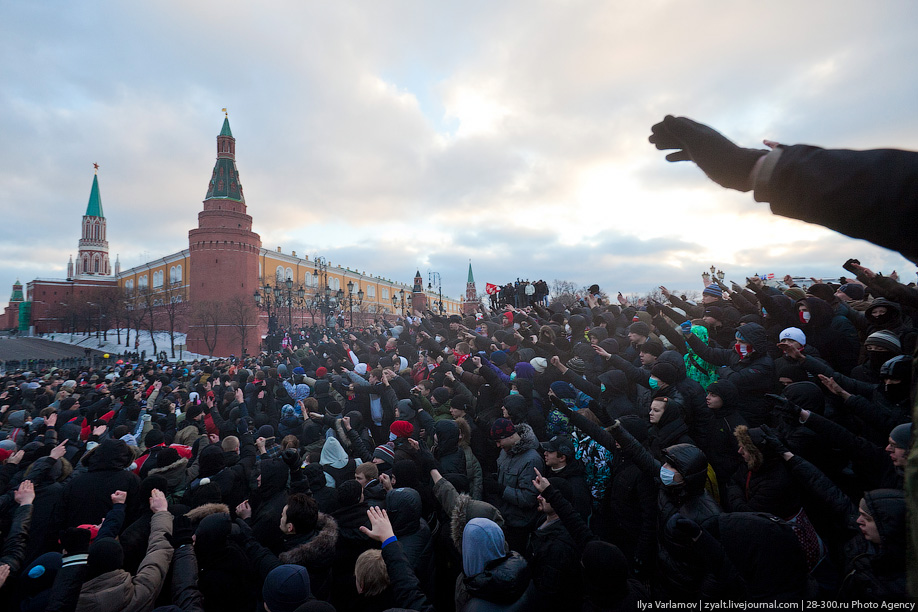 Декабрьские беспорядки на Манежной площади в Москве  2010 года.