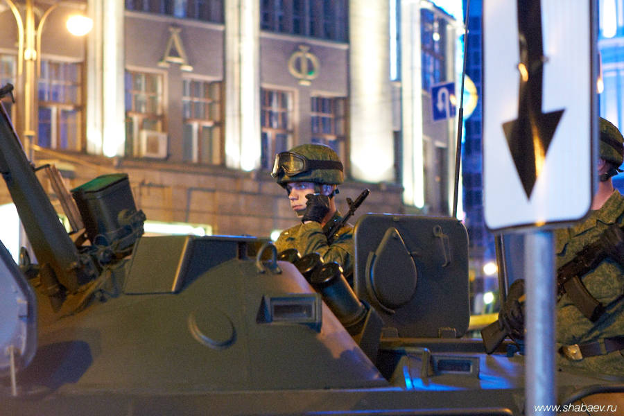 Репетиция военного парада в Москве