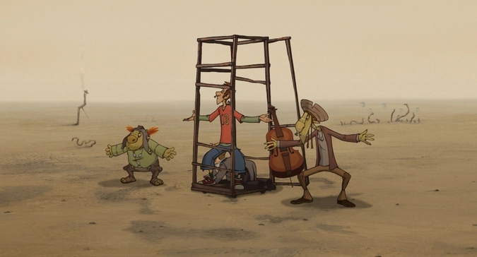 Кадр из анимационного фильма «Ку! Кин-дза-дза»