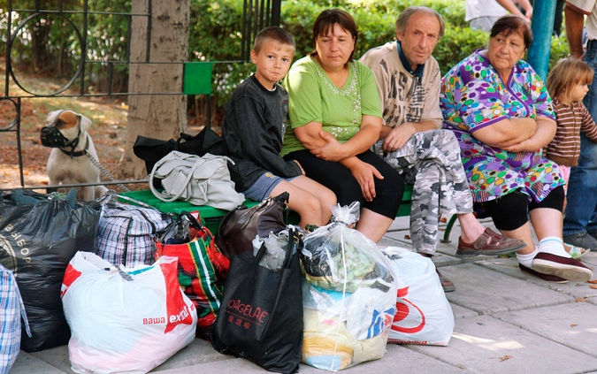 Беженцы из Украины.