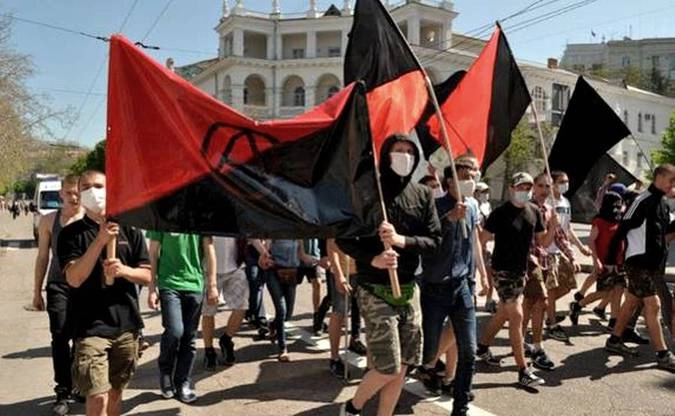 Анархисты Севастополя на митинге